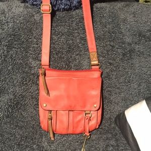 Coral/Pink Fossil handbag